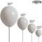 White Latex Balloons 100pcs Assorted Sizes Matte Party & Wedding Decor